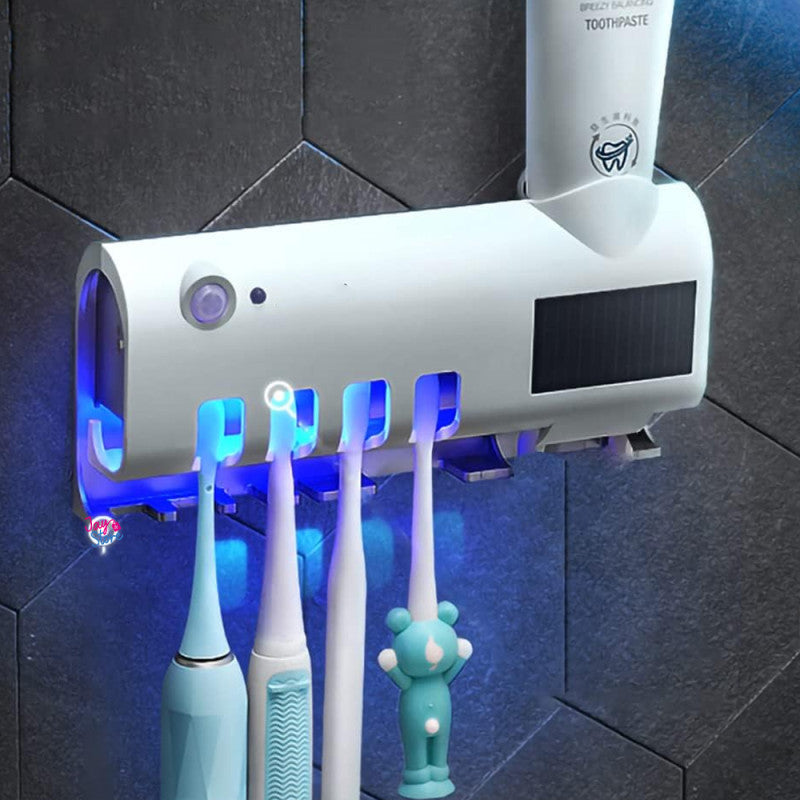 Dispensador & Porta Cepillos Esterilizador UV