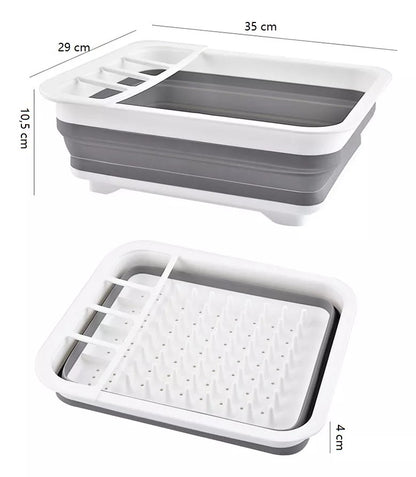 Escurridor de Platos Plegable en Plastico Resistente