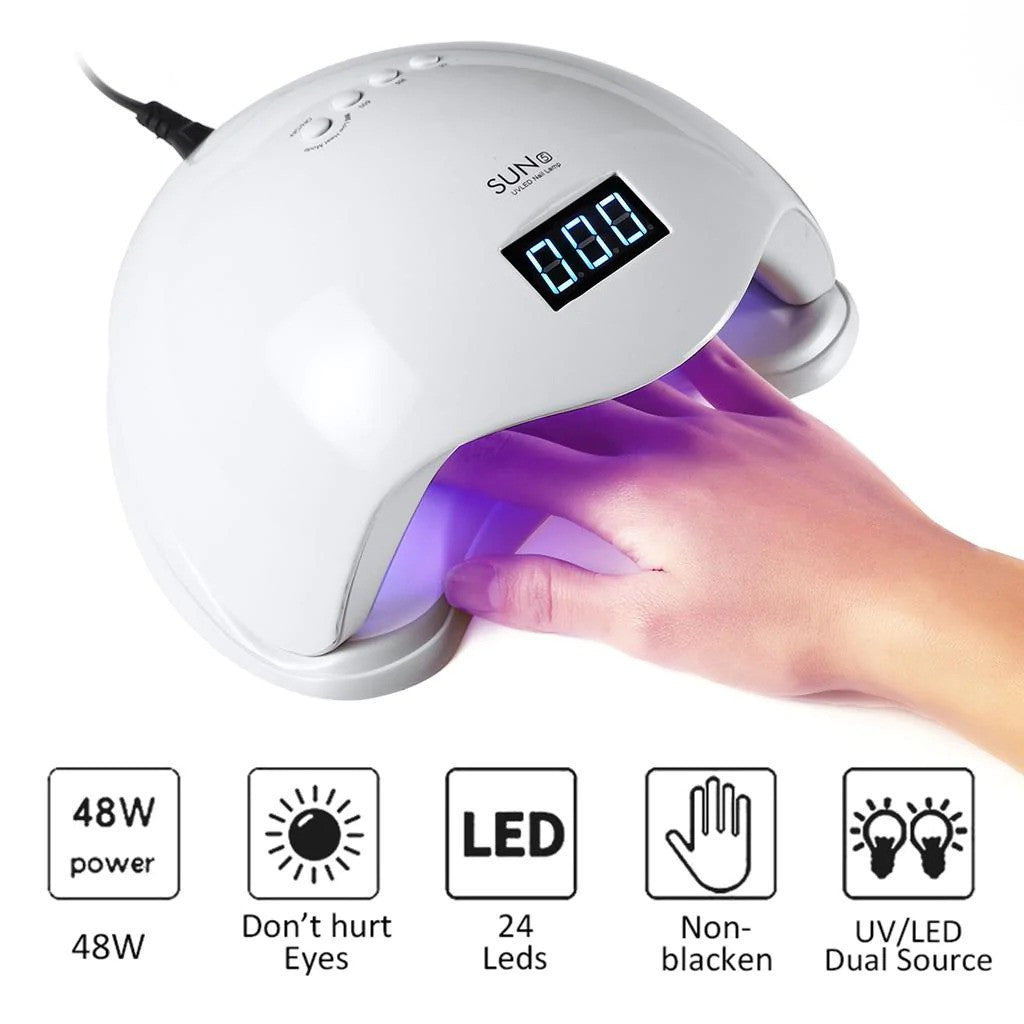 Lampara para Uñas Secado Rápido con Led Ultra Violeta