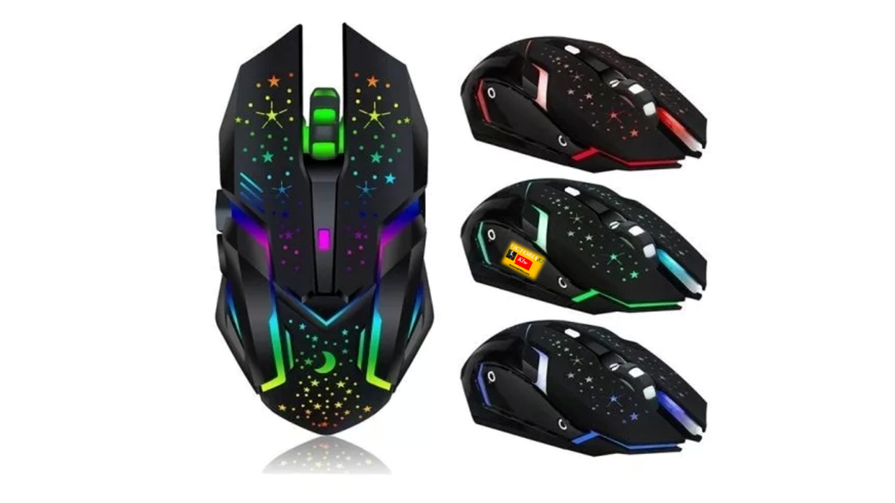 Mouse Gamer Inalambrico WB-911 Retroiluminado 3200 DPI