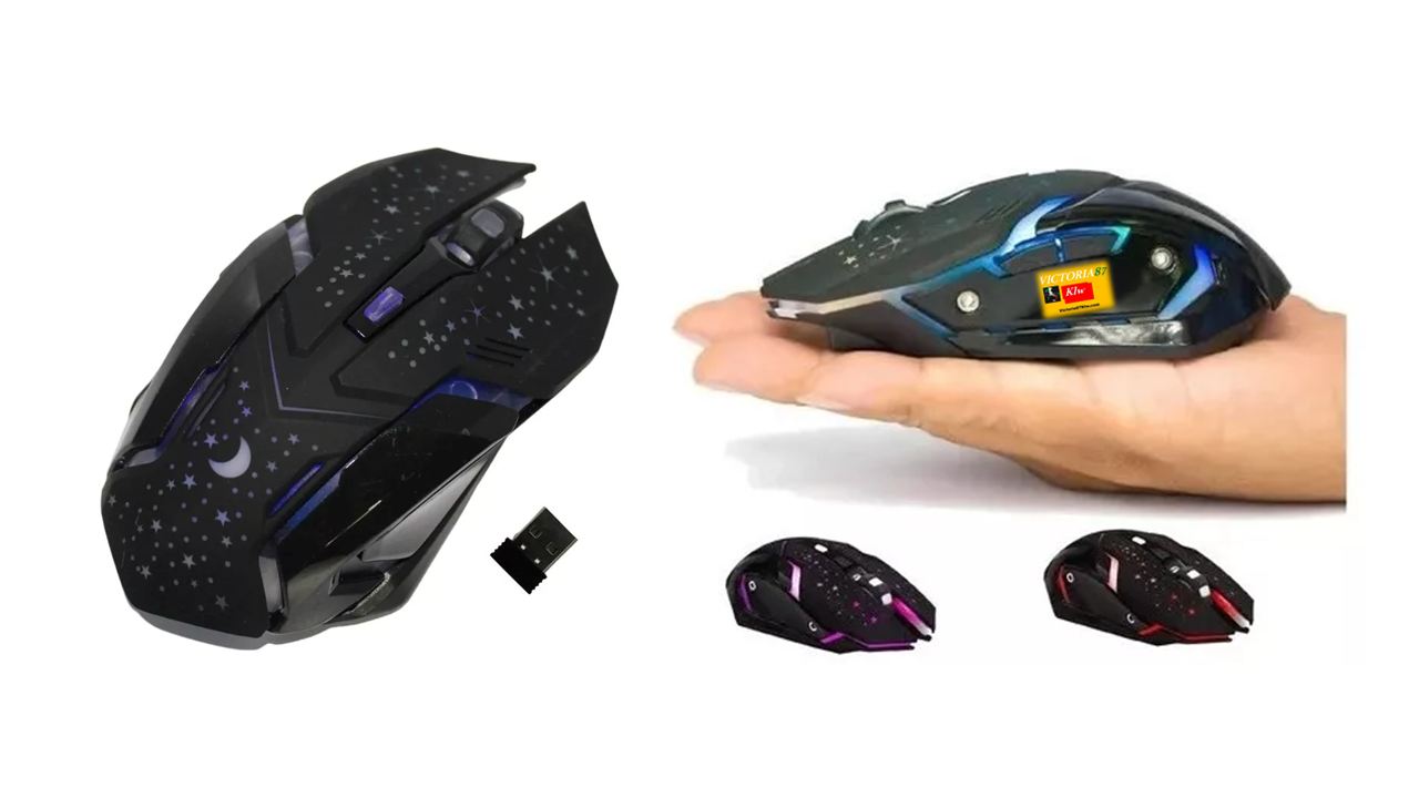 Mouse Gamer Inalambrico WB-911 Retroiluminado 3200 DPI