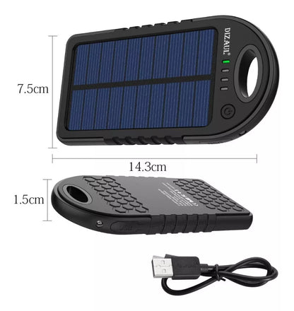 Power Bank Solar | Batería Externa 5000mAh